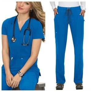 KOI NEXT GEN ROYAL BLUE SCRUB SET MEDIUM